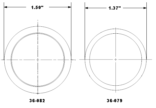 What are the part numbers for the Schlage blocking rings?